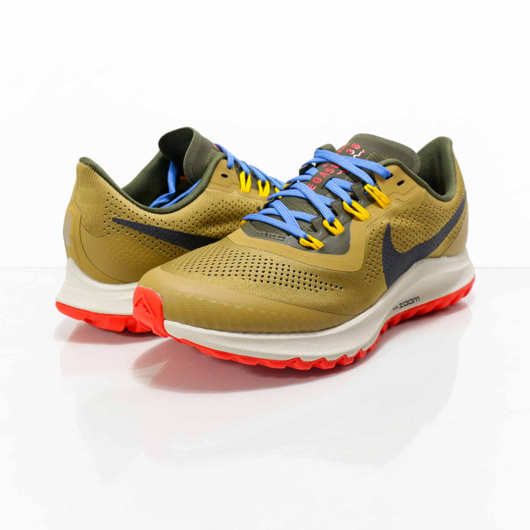 Nike Air Zoom PEGASUS 36 Shield Yellow Black White Red Shoes - Click Image to Close